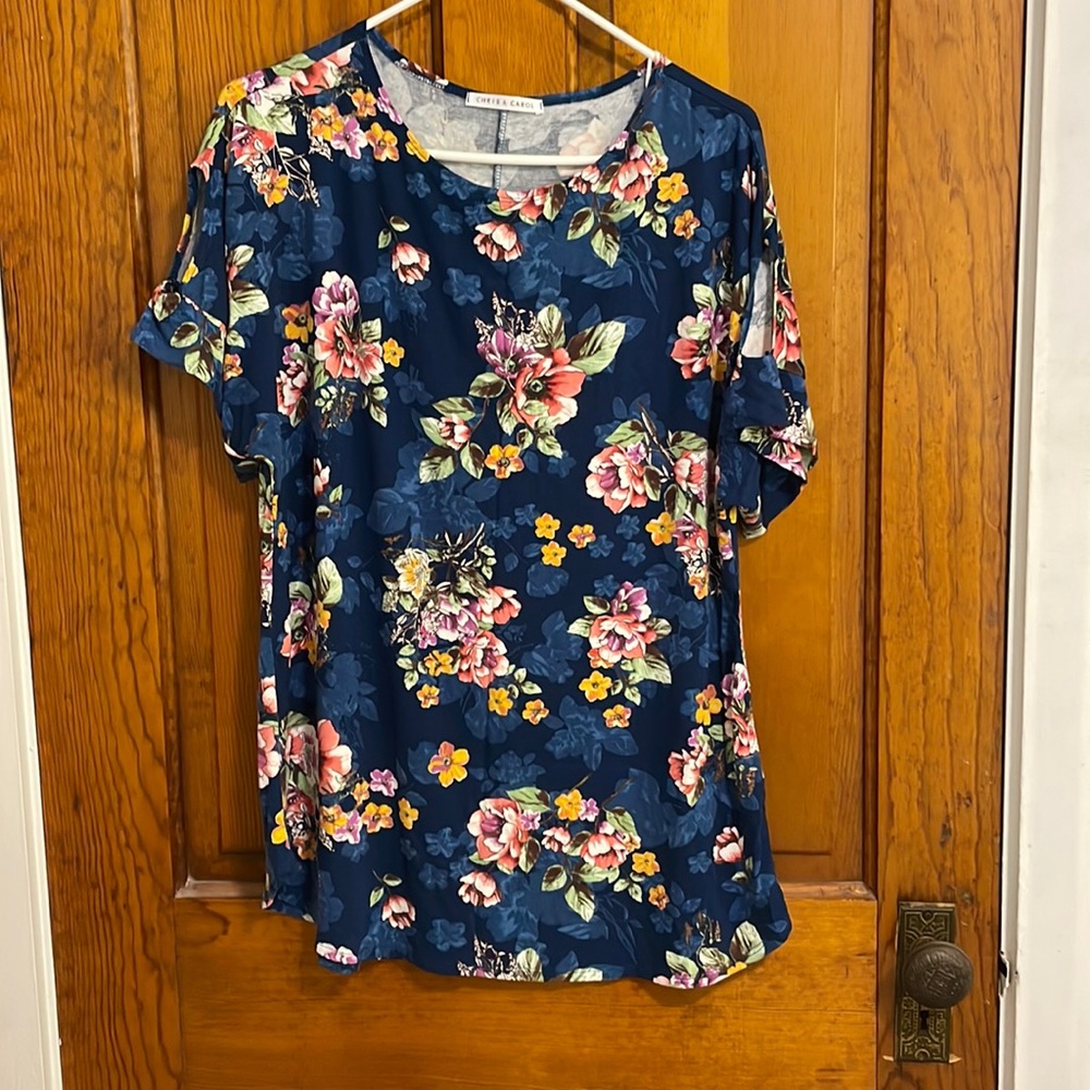 Chris & Carol Floral Knit Top